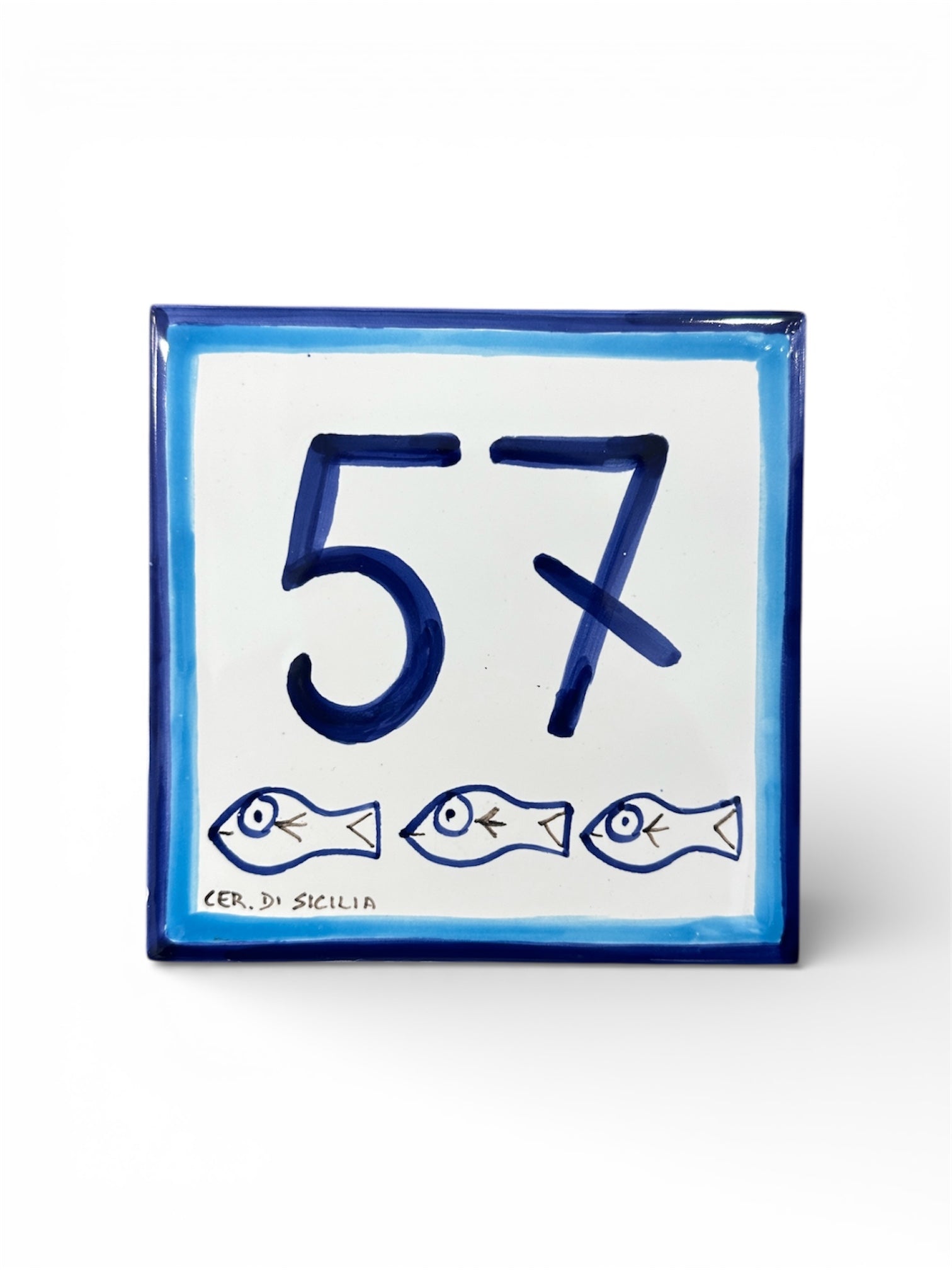 House Number Tile - Cefalù