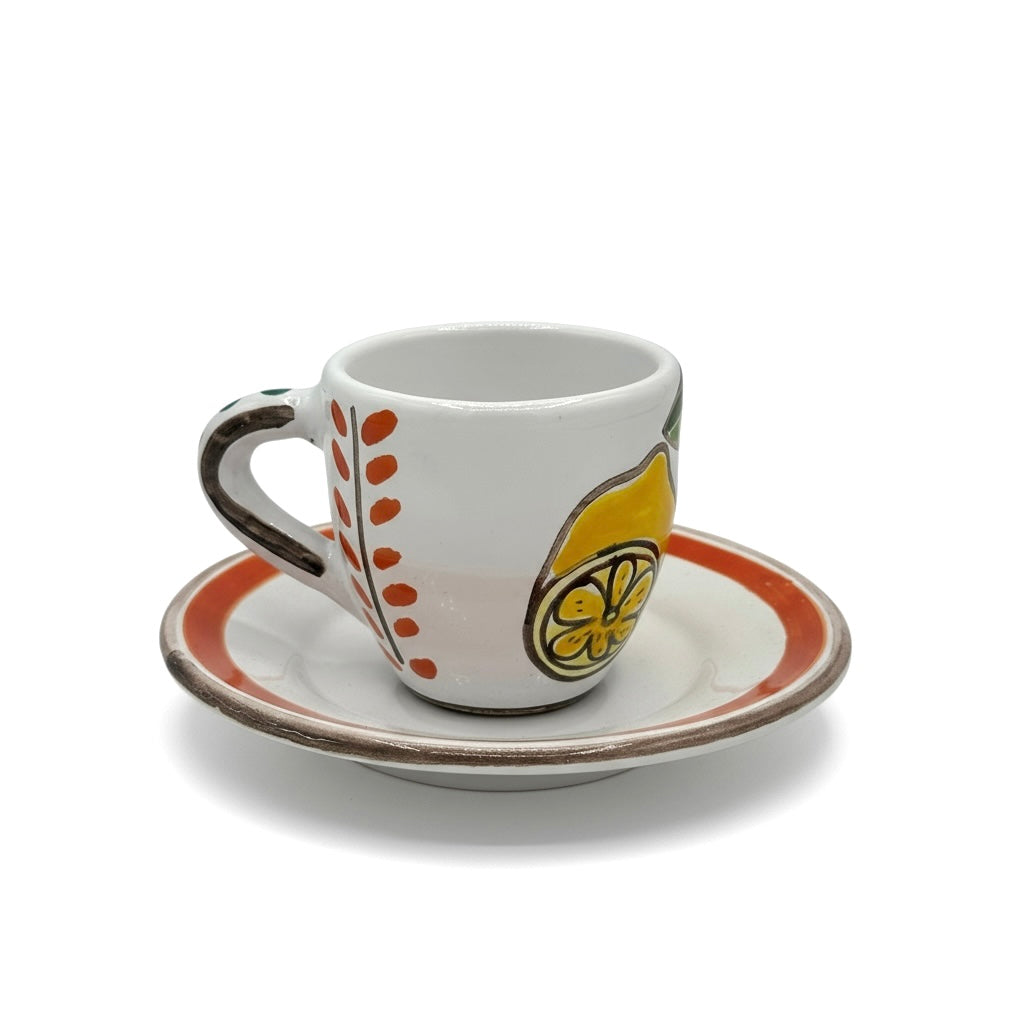 Lemon coffee cup