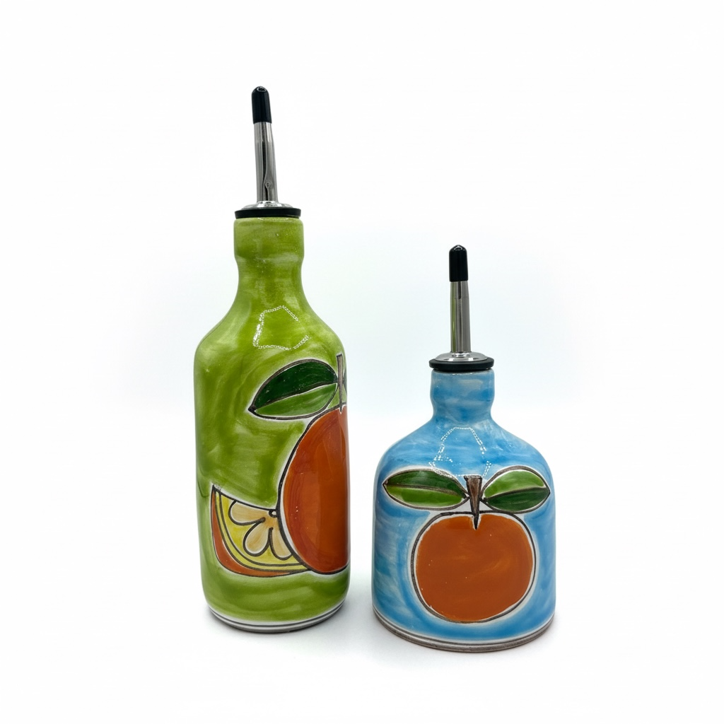 Orange Colored Bottom Bottle