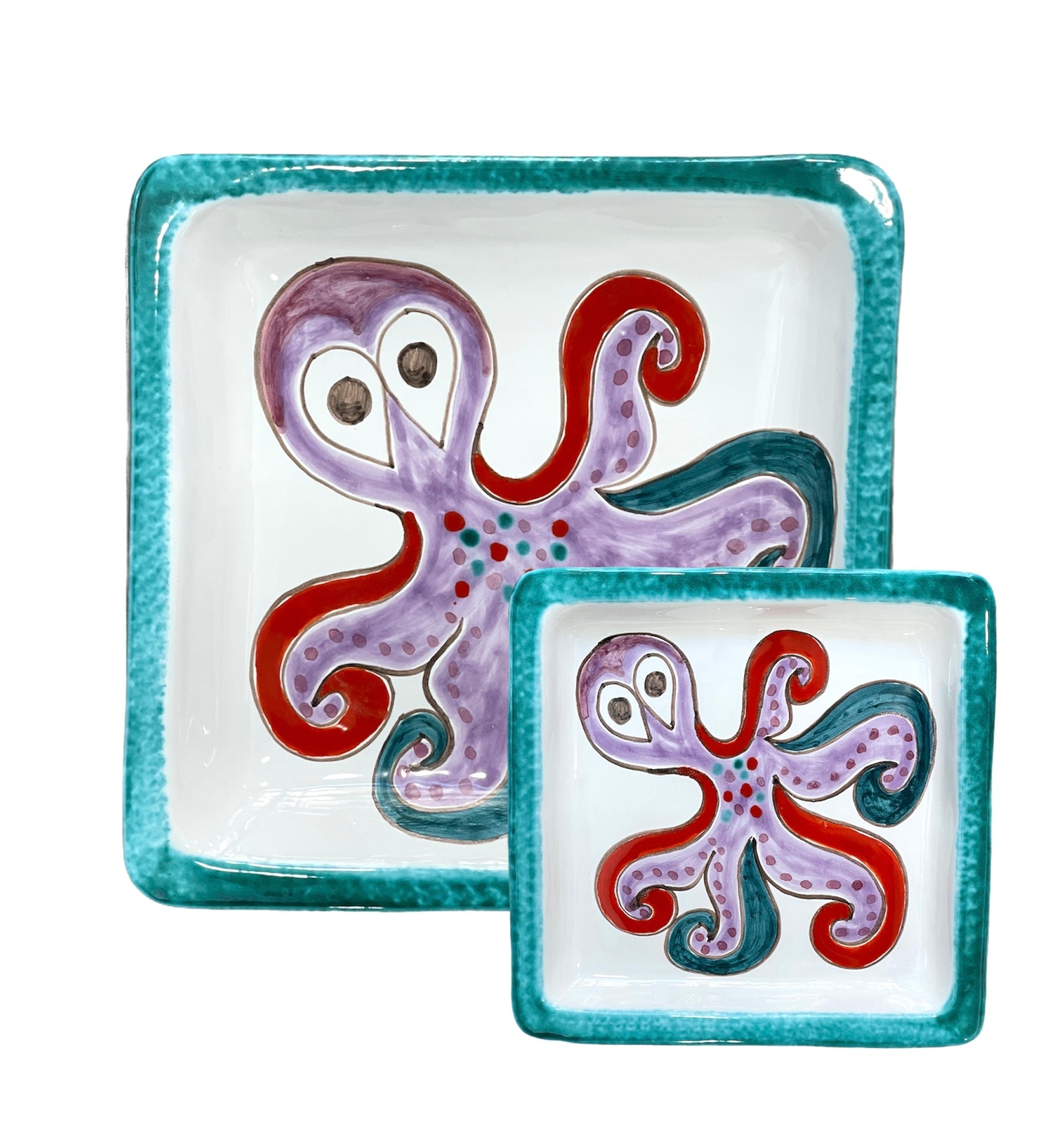 Octopus Square Plate