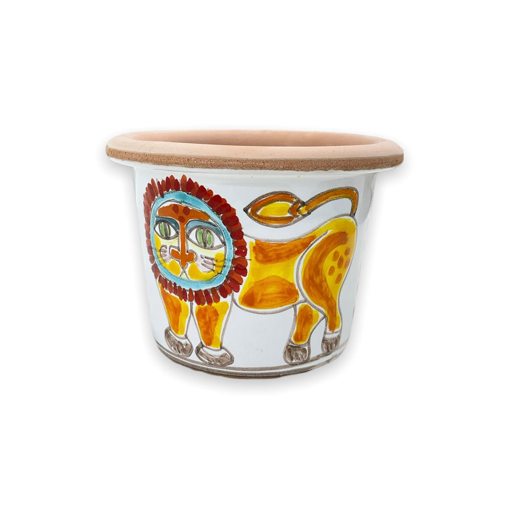 Lion Round Plant Holder