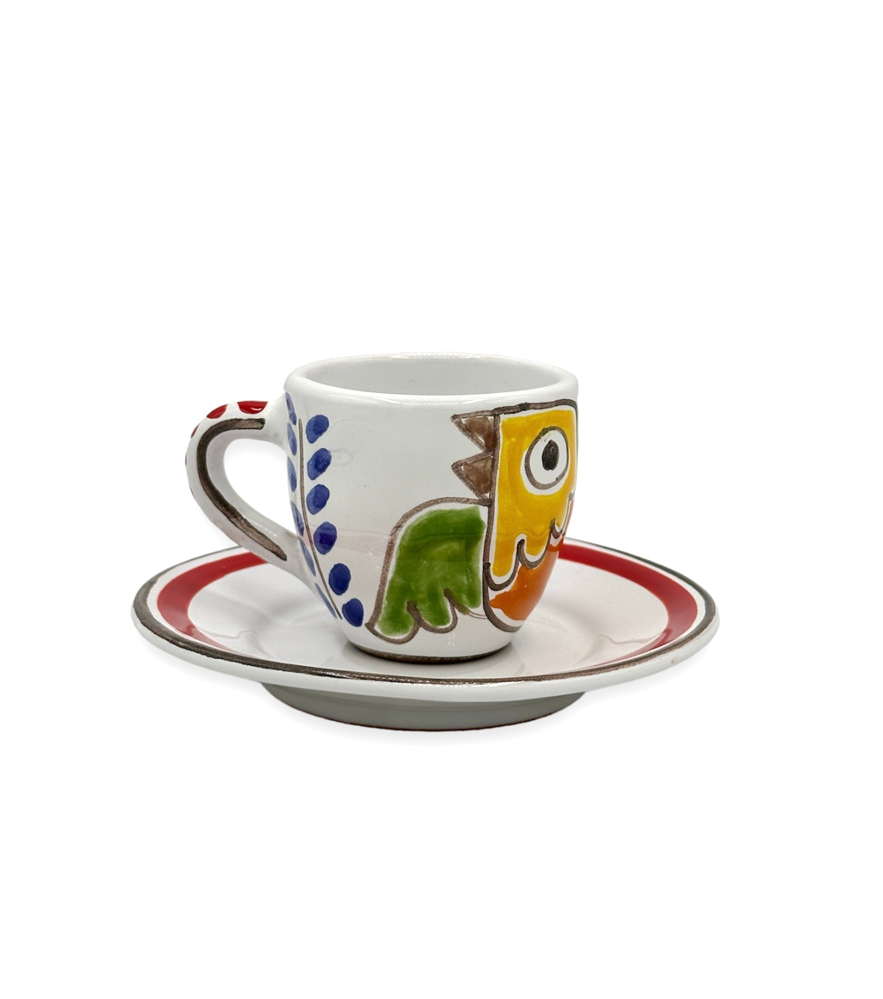 Coffee cup with bird
