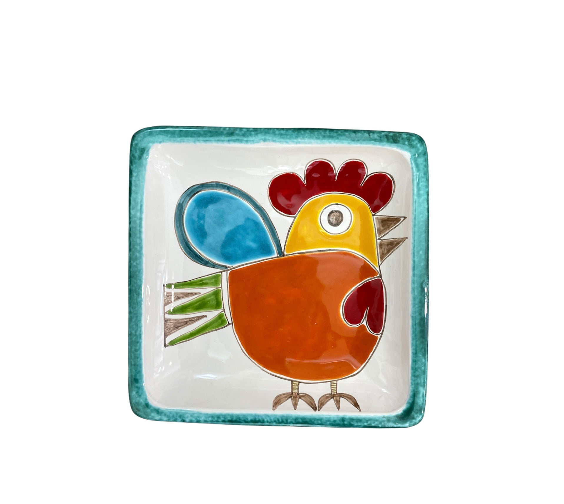 Hen Square Plate