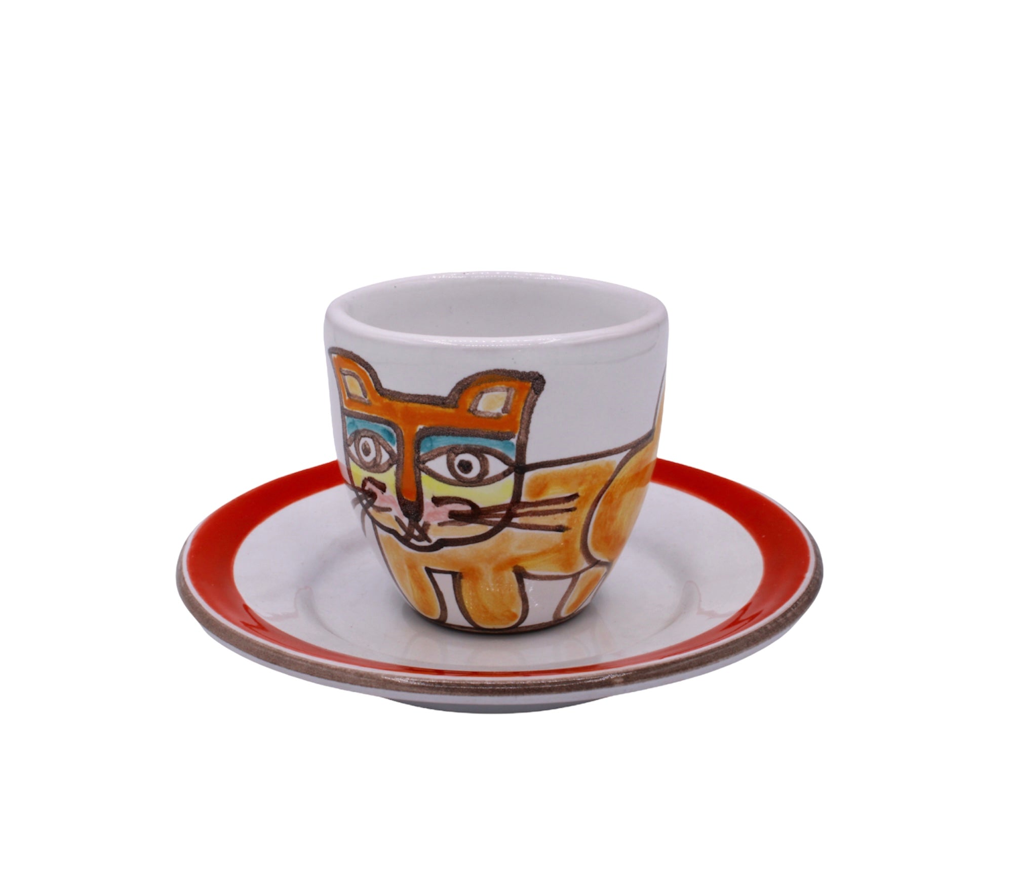 Cat Rounded Coffee Cup